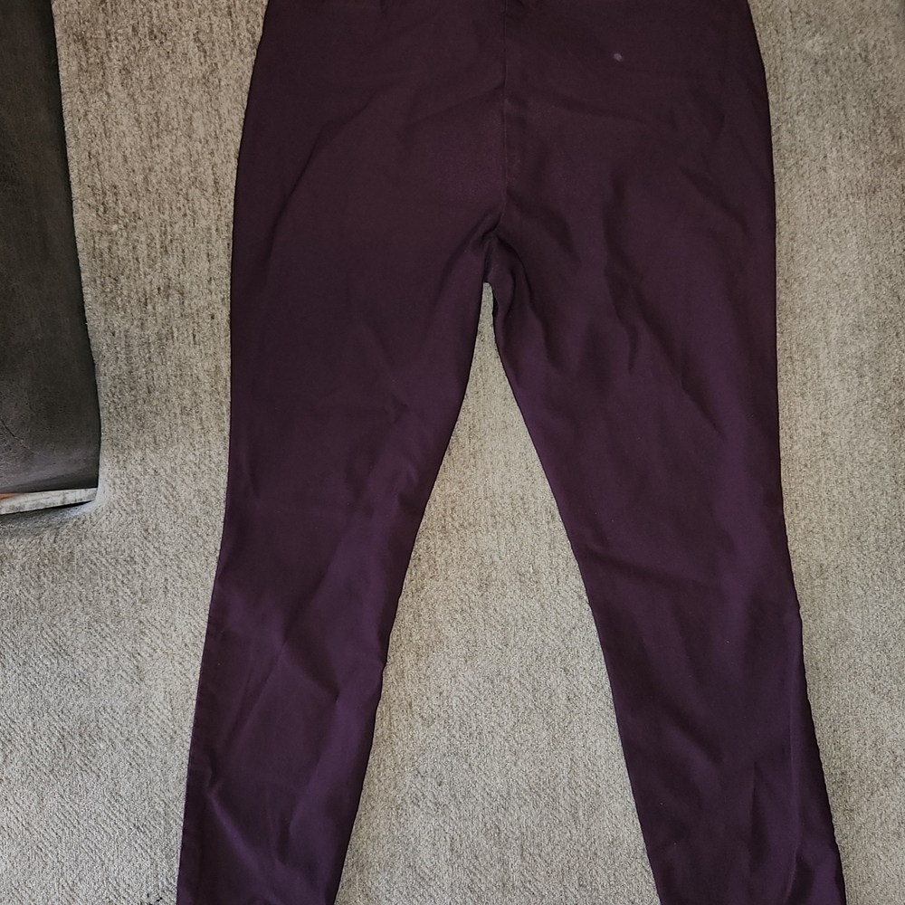 Worthington Purple Skinny Pants - Picture 2 of 6